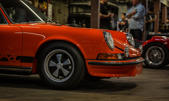 orange porsche carerra